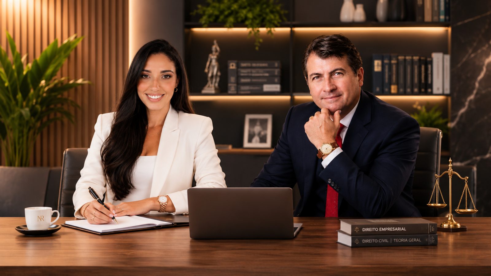 Advogados Fabricio Ribeiro e Jessica Northfleet, sócios da Northfleet & Ribeiro